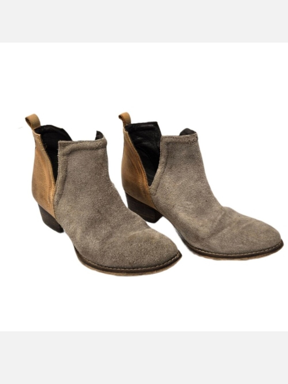 Diba True Stop By Ankle Boots in Suede and Leather